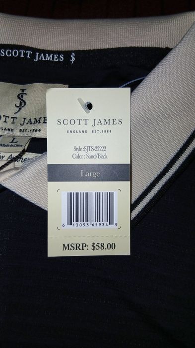 Из США, мужская футболка-поло бренда "Scott James". Цена 230.000 ‼️‼️‼