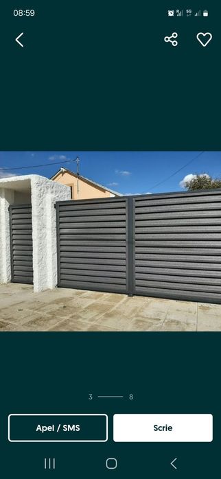 Porți garduri tip jaluzea