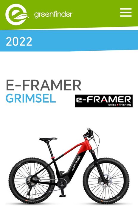 Bicicleta electrica E framer  Grimsel