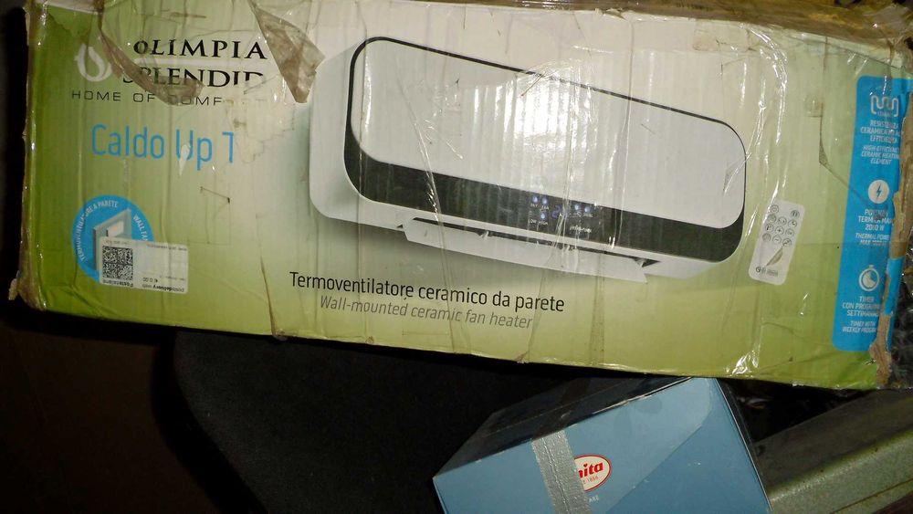 Вентилаторна печка OLIMPIA  за стена/ баня / 2000 W, LED Дистанционно