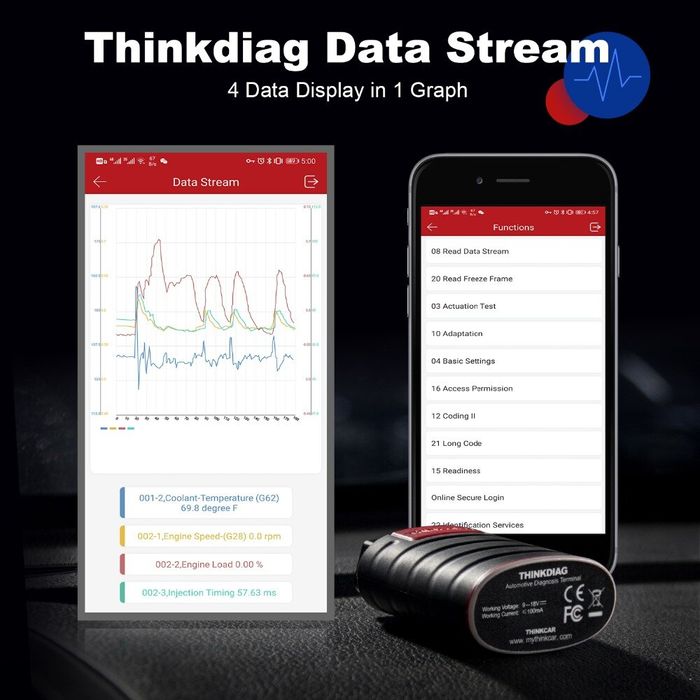Уред за автодиагностика thinkcar - thinkdiag android/ios