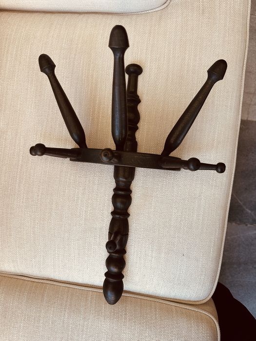 Антична датска дървена закачалка – масив, ок. 1900 г.