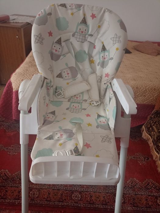Scaun pentru mâncat bebe model bufnite
