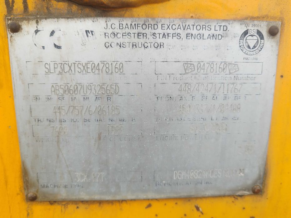 Cardan pompa ulei Buldoexcavator JCB 3CX