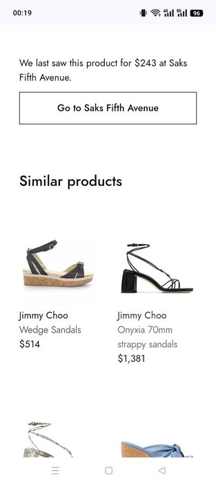 Босоножки Jimmy Choo