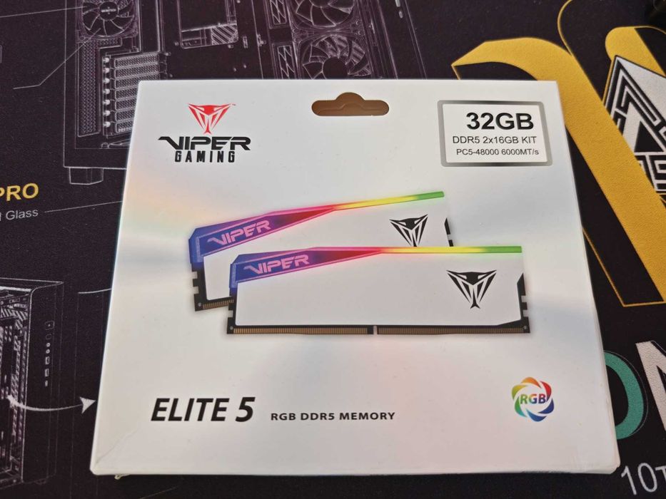 Рам памет Patriot Memory Viper Elite 5 RGB 2x16GB 32GB 6000MHz DDR5 White CL30