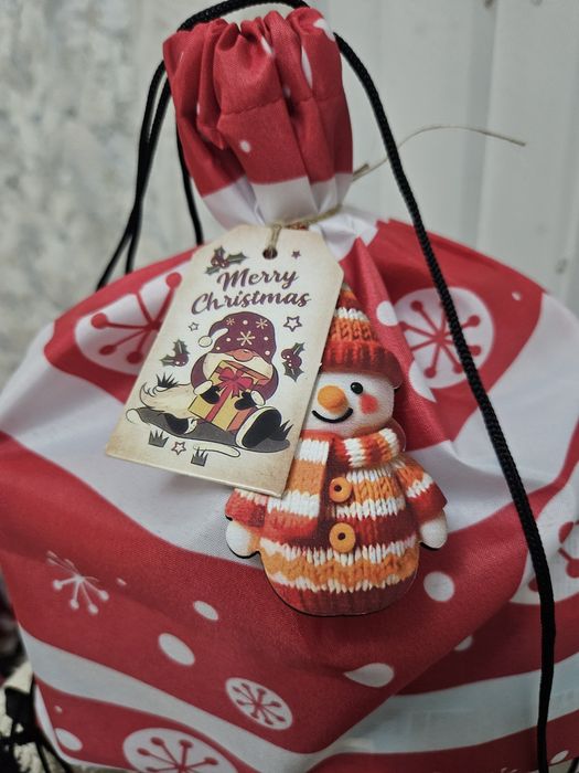 Новогодний кулек, сладости, игрушка