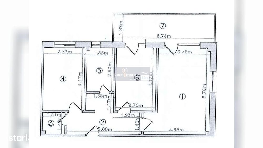Apartament 3 camere | Zona Panoramic | 60.4 mp | Bloc nou | Parcare |