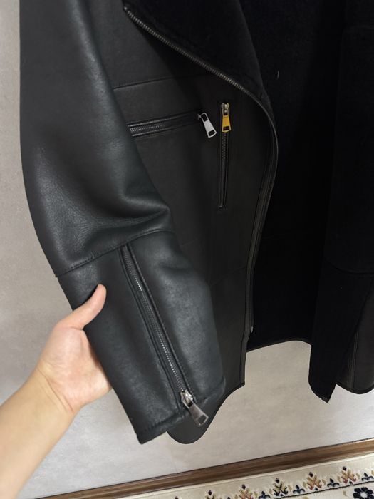 Женская дубленка авиатор