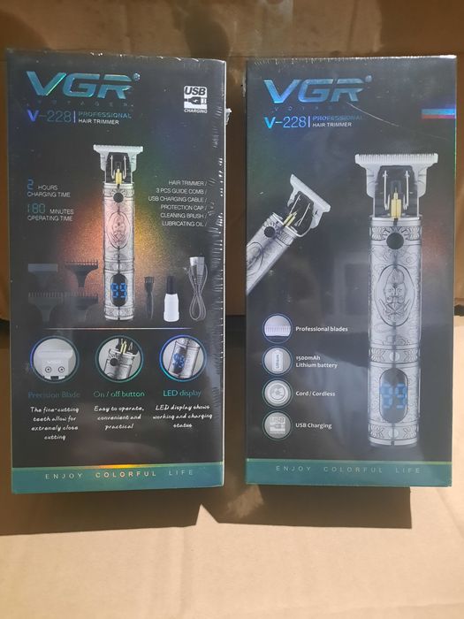 БЕПУЛ Доставка.
VGR V-228 Беспроводная машинка для стрижки волос VGR