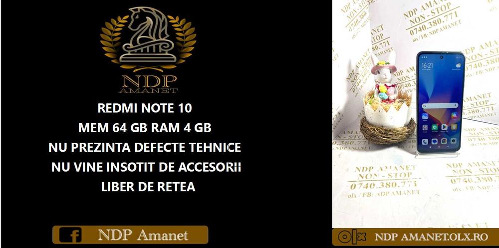 NDP Amanet Calea Mosilor 298 REDMI NOTE 10 ( 52885)