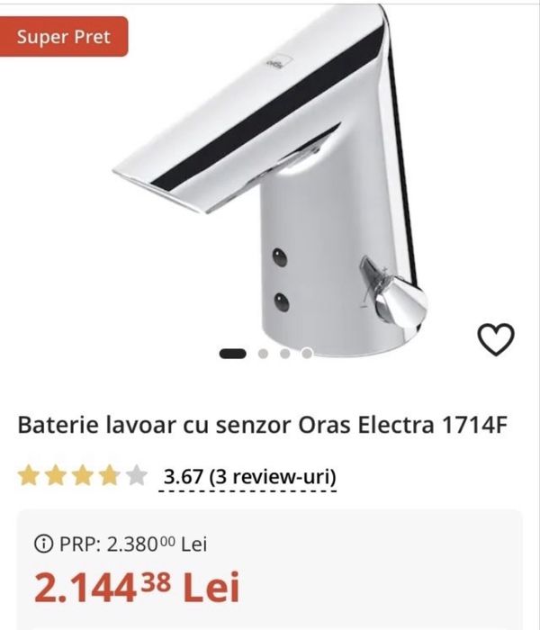 Baterie lavoar Senzor Oras Electra , infrarosu . Grohe