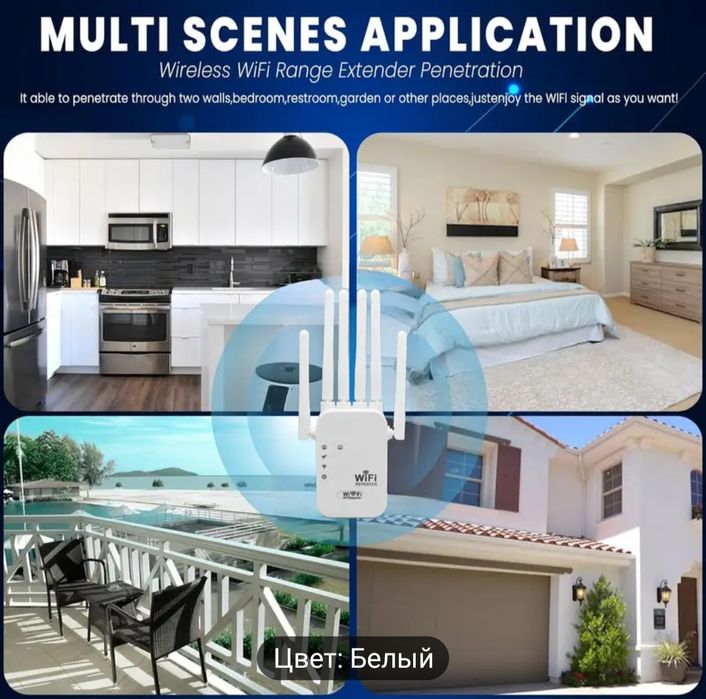 Акция Новая модель Wi-Fi 6 сетевого усилителя 2.4G и 5.8G 1200Мбит/с,
