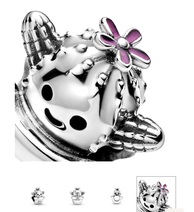 ⸻  Оригинален талисман Pandora “Free Hugs” (Кактус)