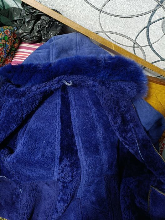 Цегейка... Женская чисто замш шубка стильная.