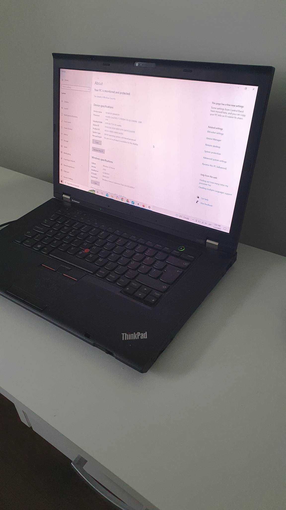 Лаптоп Lenovo Thinkpad W530 I7 гр Карнобат • Olx Bg