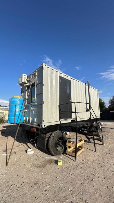 20-футовый вагон на шасси | Бытовка / модуль / помещение