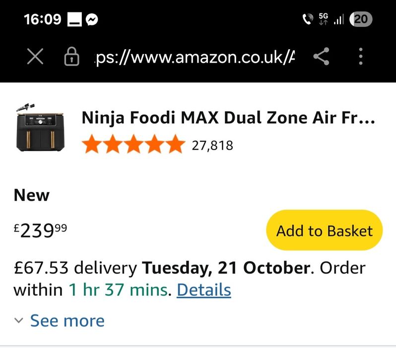 De Vanzare Air fryer ninja