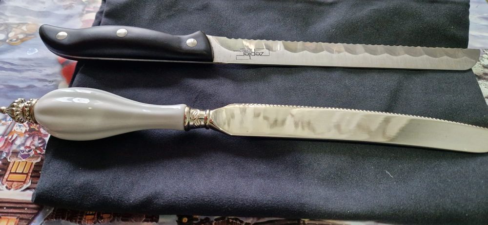 Cuțit Zepter, Cuțit tort placat cu argint