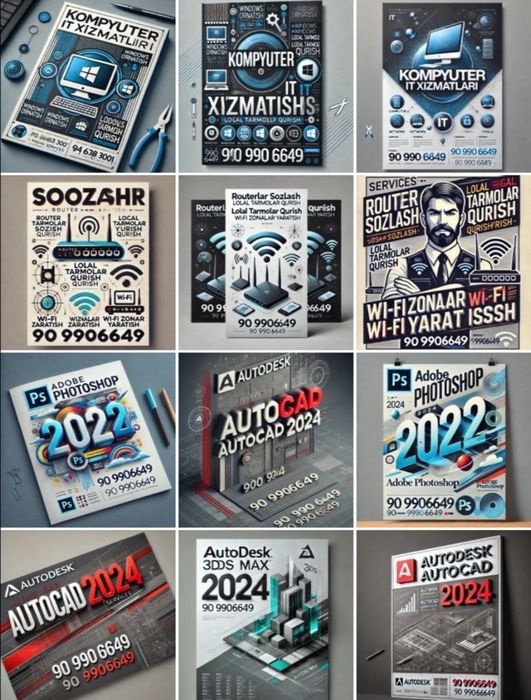 Установка Windows 11 Corel Draw 3D Max Autocad 1C E-imzo E-Soliq