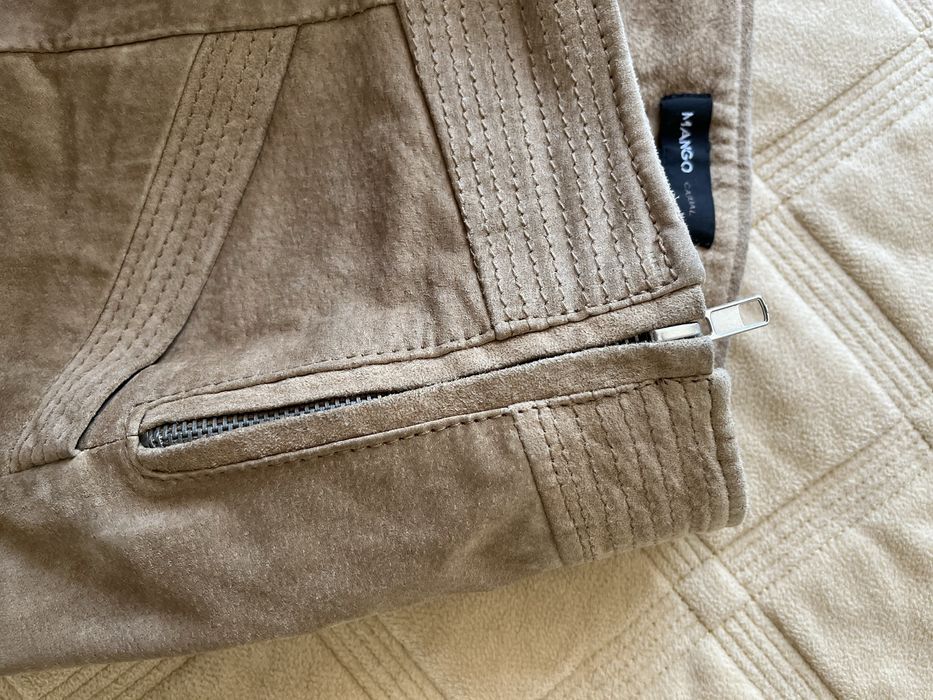 Замшевая юбка Mango