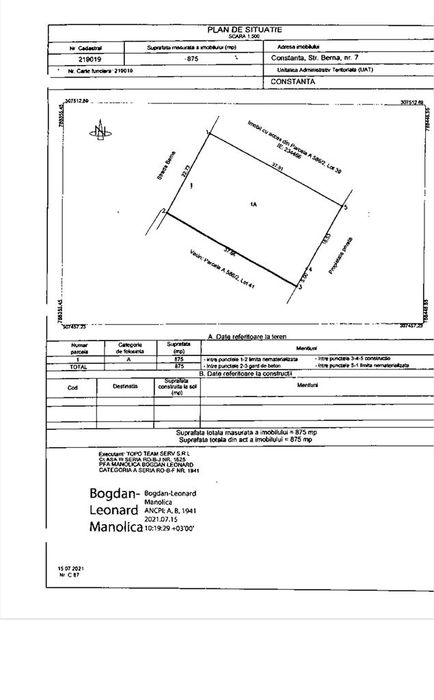 Dedeman -Zen Residence! Teren intravila 875 mp