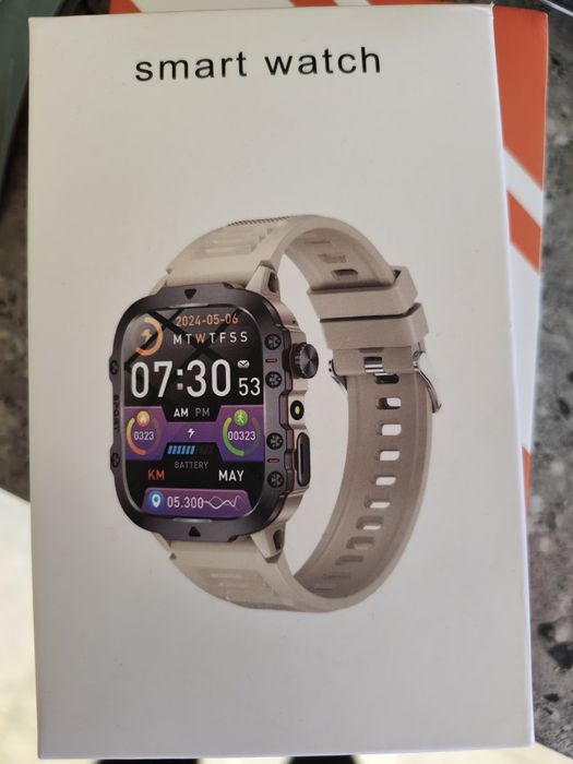 Смарт часовник H19 ERUN – голям дисплей, спортен модел, нов