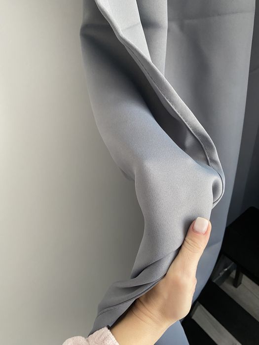 Draperie gri inchis opaca/ blackout noua,132x244cm, o bucata