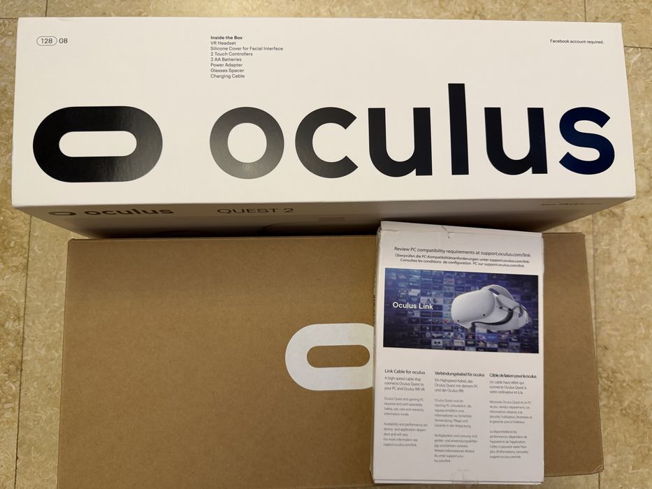 Ochelari VR META Oculus Quest 2, 128 GB, Alb