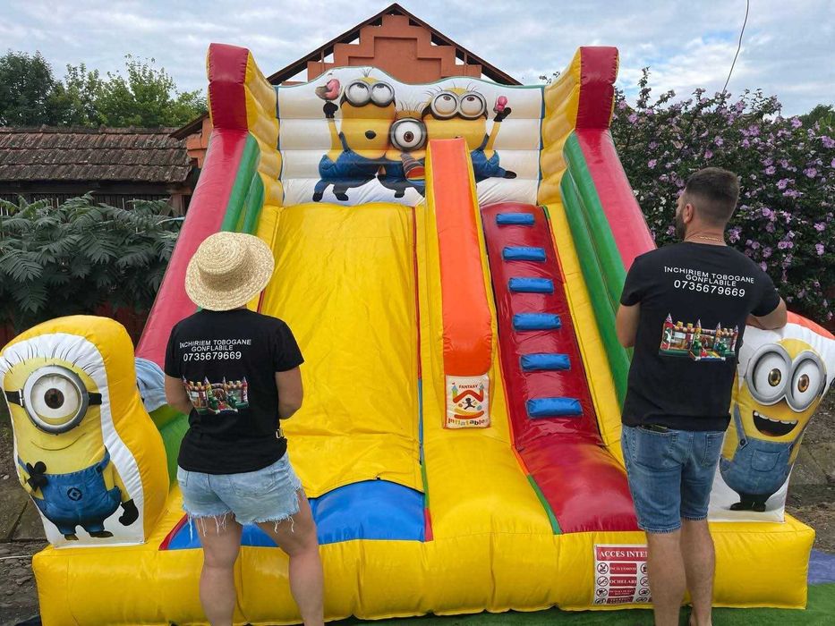 Închiriez tobogane gonflabile, tobogan gonflabil, inchirieri jocuri