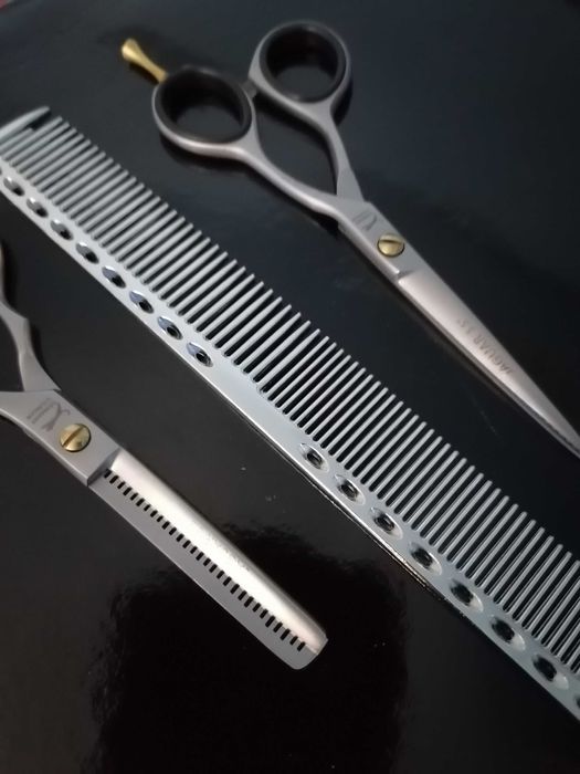 Set Foarfeci profesionale jaguar tuns filat pieptăn 5,5