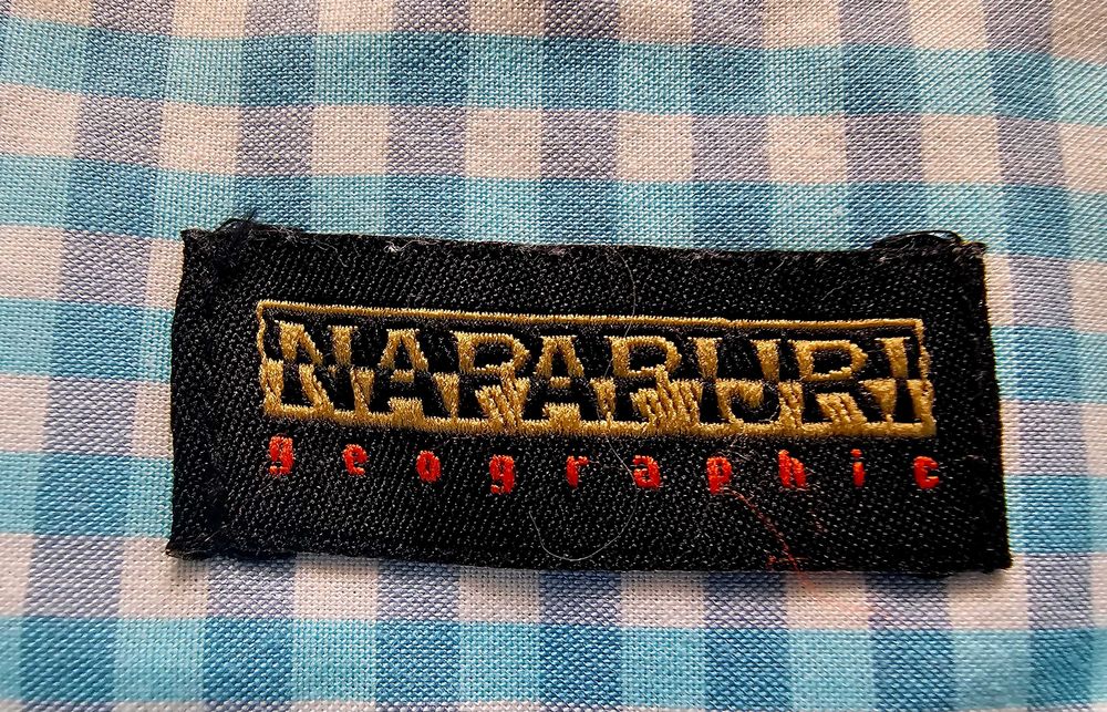 Cămașă Napapijri Regular Fit în Carouri Albastru/Alb – Mărimea XXL