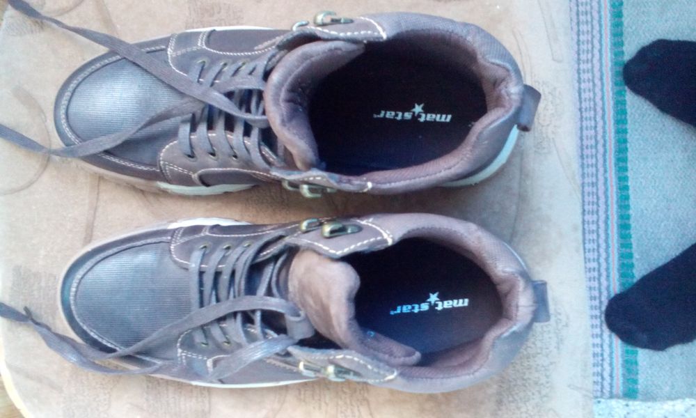 MatStar Мъжки зимни боти Естествена кожа 42-43