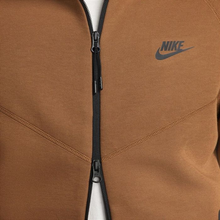 Nike Tech fleece brown M оригинално мъжко горнище, суитшърт
