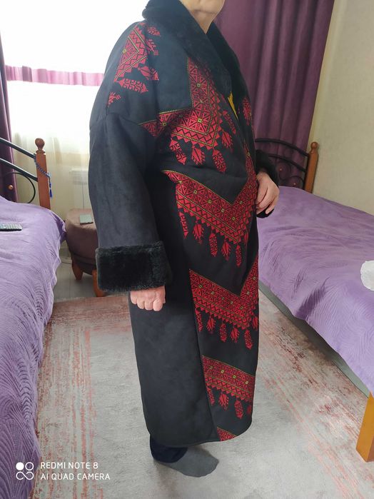 Дублёнка лёгкая длинная