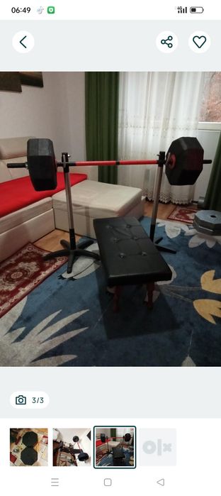 Halteră din beton 37 kg o bucată