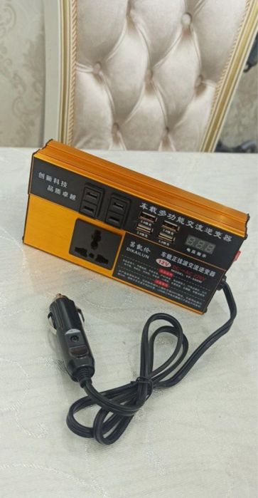 Инвентор преобразователь напряжения в авто с 12 вольт в 220 вольт. Мощ