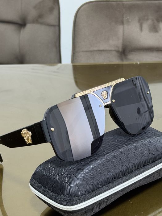 Ochelari de soare Versace Style – Design Exclusiv Black & Gold
