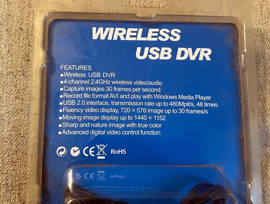 Wireless USB DVR 4 canale 2.4GHz, adaptor video nou