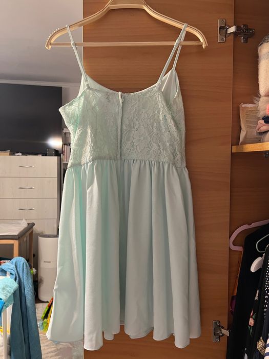 Rochie de zi H&M verde menta