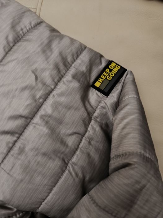 Geaca matlasata LCW cu gluga, Gri melange, 152-158 CM