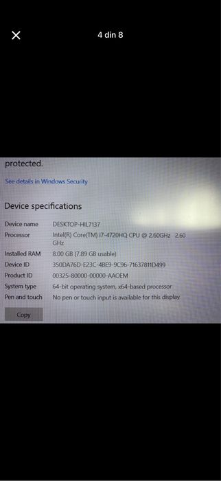 Laptop ASUS REPUBLIC OF GAMERS în stare foarte bună
