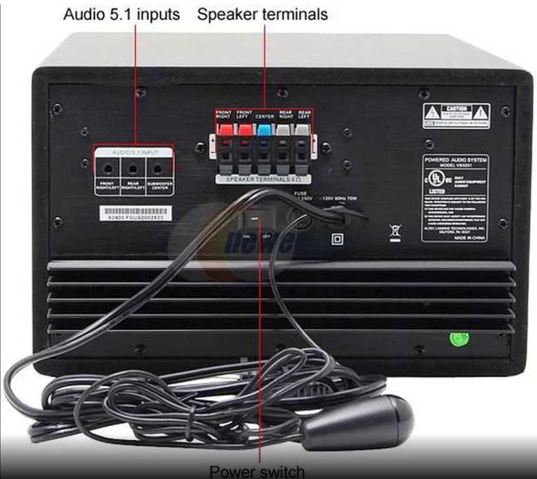 Boxe  Altec Lansing VS3251 cu 5.1 canale - 70 wați