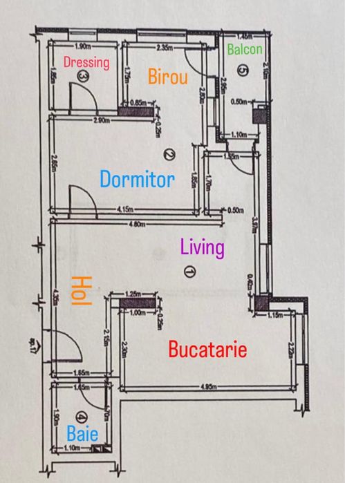 Vand Apartament 2 camere Eroilor/Catanelor
