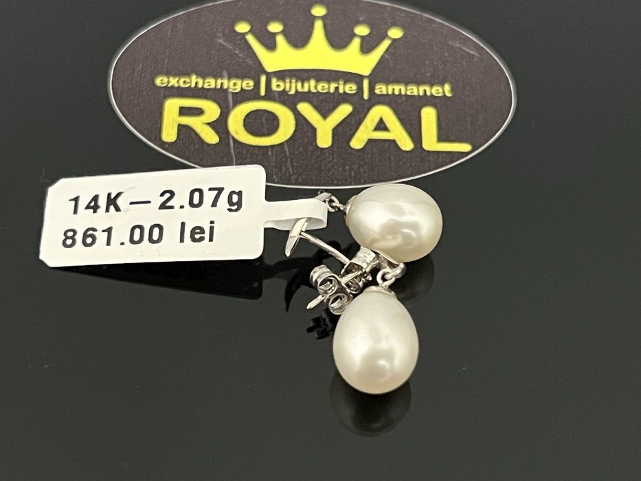 Bijuteria Royal CB : Cercei dama aur 14K  2,07 grame