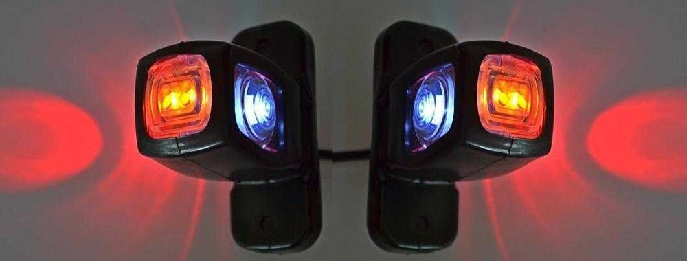 1 бр. LED ЛЕД рогчета габарити 12-24V за кола бус ремарке камион