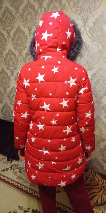 Пуховик на девочку 7-10 лет