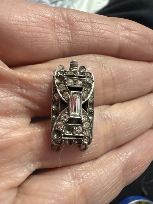 Set doua inchizatori vechi Art Deco din argint 835 dinEuropa 1920-1940