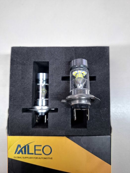 Becuri led H7 cu lupa 2 buc