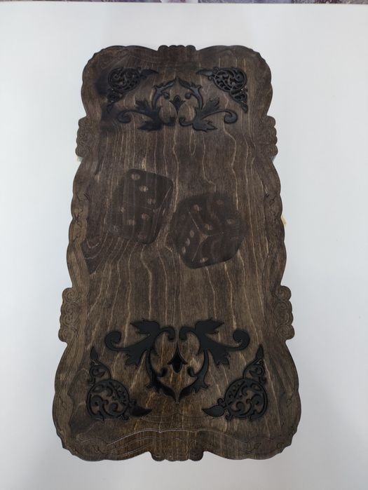 Нарды. Ручная работа. Внутри стекло